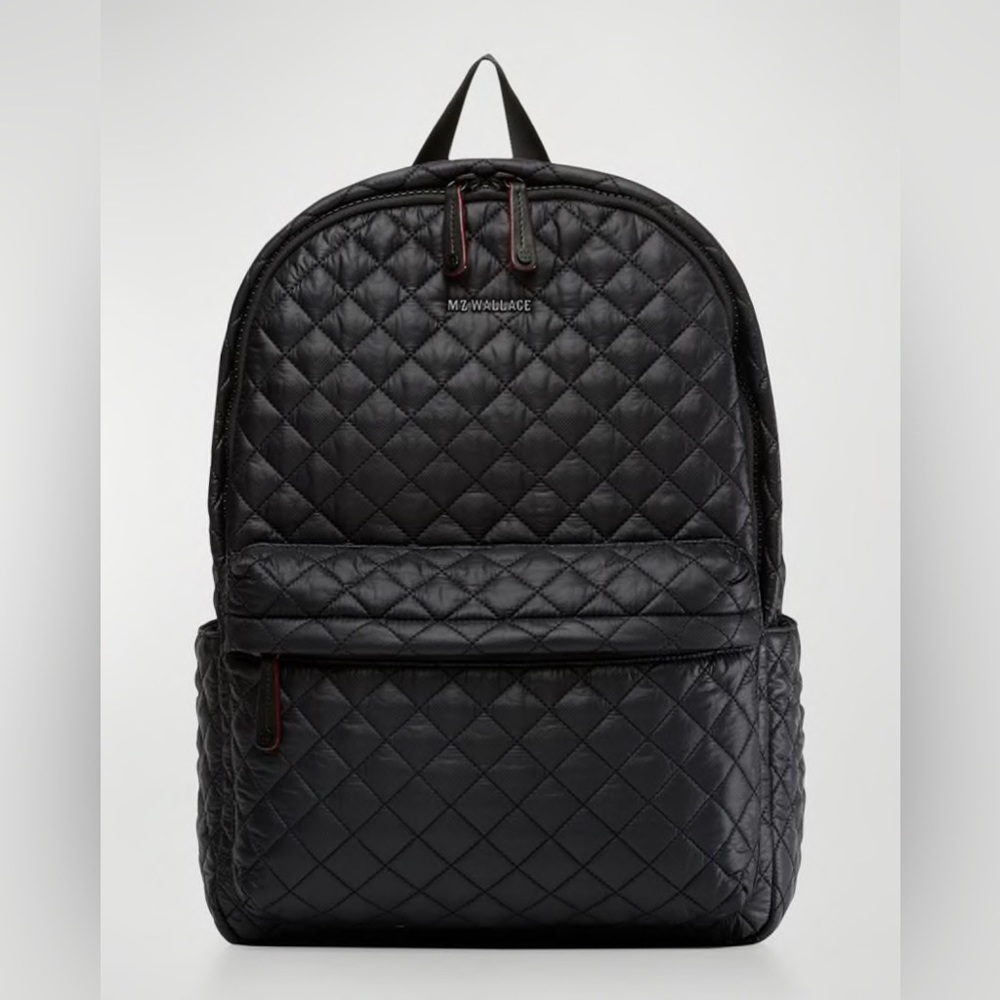 MZ Wallace Metro Quilted Nylon Backpack, Black